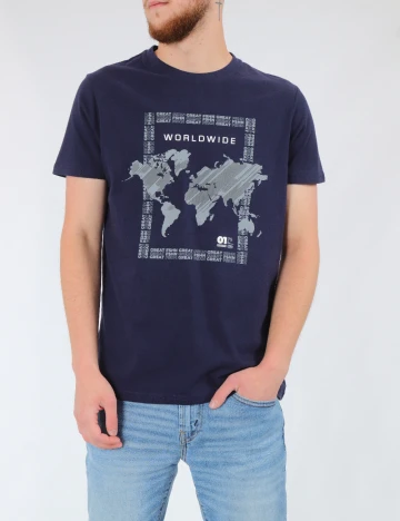 Tricou Milano Bulls, bleumarin