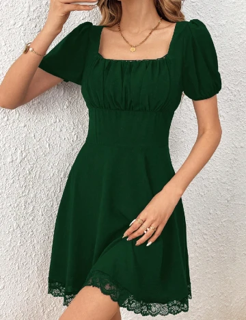 Rochie scurta SHEIN, verde