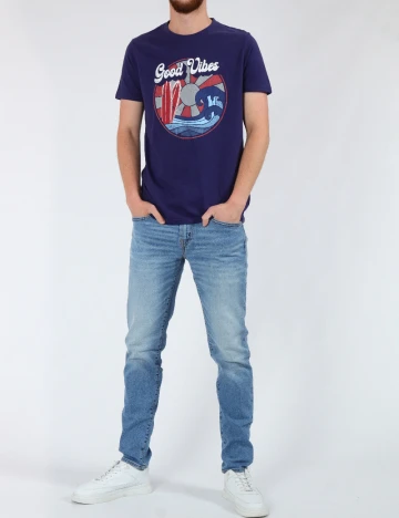Tricou Milano Bulls, bleumarin