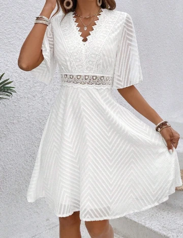 Rochie scurta SHEIN, alb