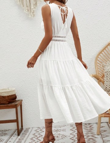 Rochie medie SHEIN, alb