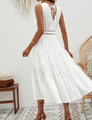 Rochie medie SHEIN, alb