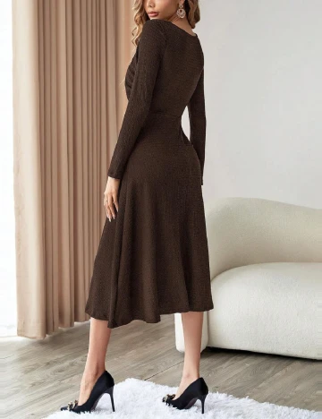 Rochie medie SHEIN, maro