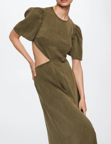 Rochie lunga Mango, verde