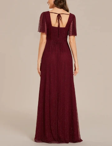 Rochie lunga Ever-Pretty, grena