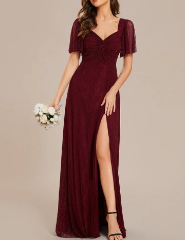 Rochie lunga Ever-Pretty, grena