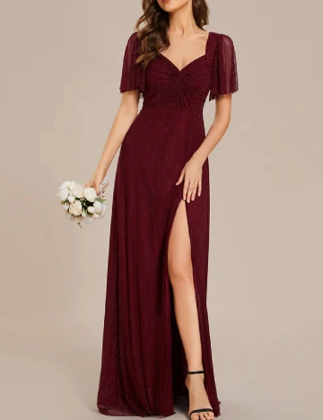 Rochie lunga Ever-Pretty, grena