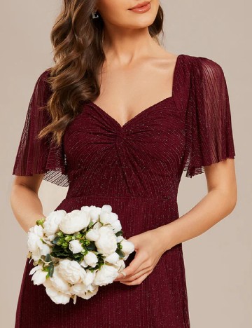 Rochie lunga Ever-Pretty, grena