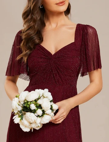 Rochie lunga Ever-Pretty, grena