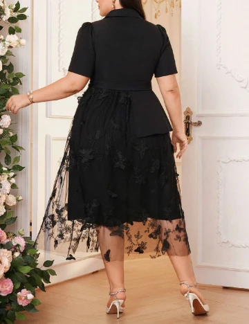 Rochie medie SHEIN CURVE, negru