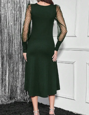 Rochie medie SHEIN, verde inchis
