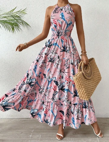 Rochie lunga SHEIN, roz Roz