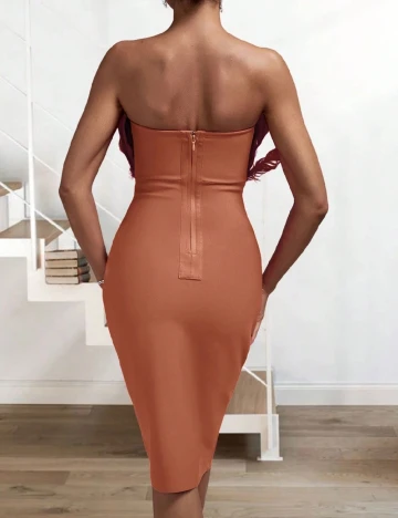 Rochie scurta SHEIN, maro