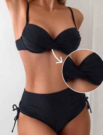 
						Costum de baie SHEIN, negru