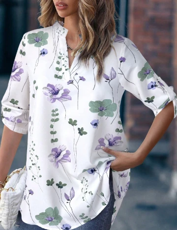 Bluza SHEIN, alb Alb