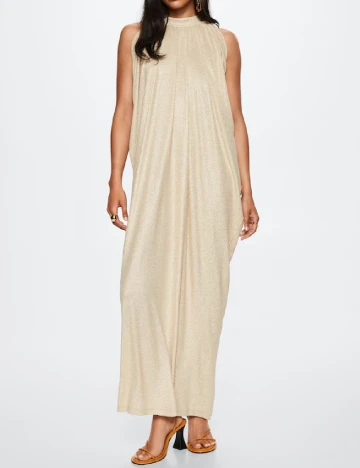 Rochie lunga Mango, crem