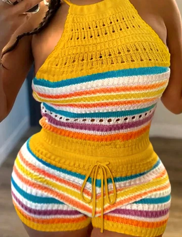 Salopeta SHEIN CURVE, mix culori Mix culori