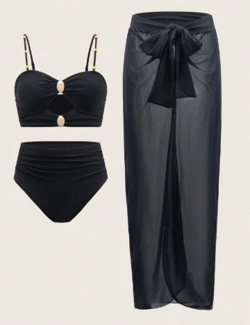 Costum de baie SHEIN, negru