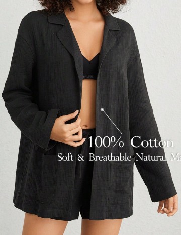 
						Blazer SHEIN, negru