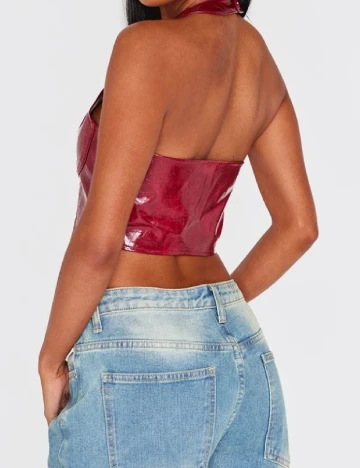 Top PRETTYLITTLETHING, rosu Rosu