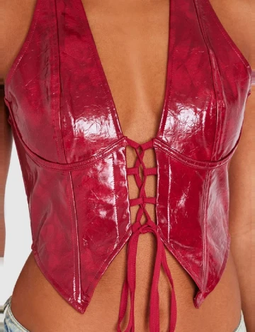 Top PRETTYLITTLETHING, rosu Rosu