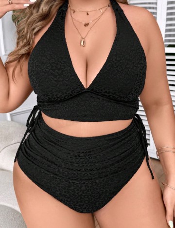 
						Costum de baie SHEIN CURVE, negru