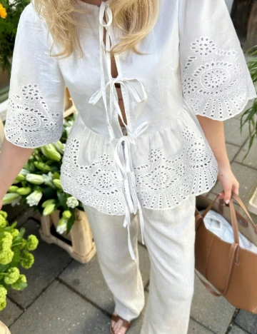 Bluza SHEIN, alb Alb