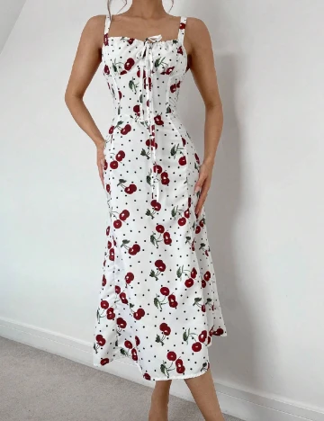 Rochie medie SHEIN, alb Alb