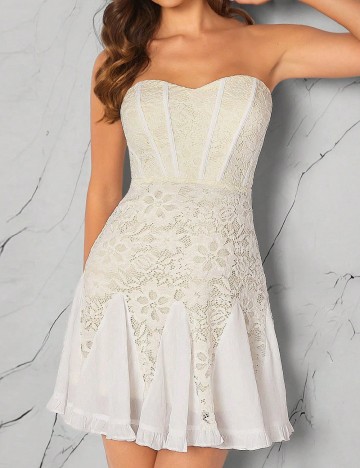 
						Rochie scurta SHEIN, ecru