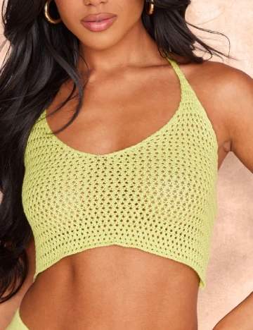 Top PRETTYLITTLETHING, verde Verde