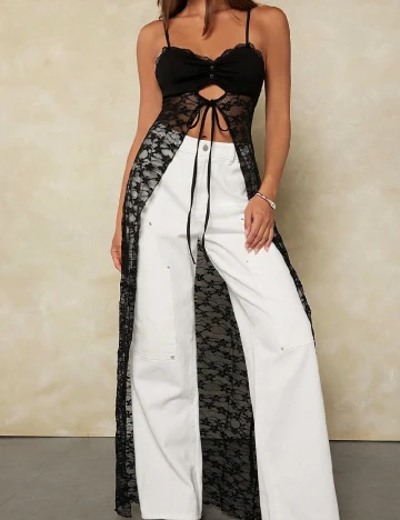 Top SHEIN, negru Negru