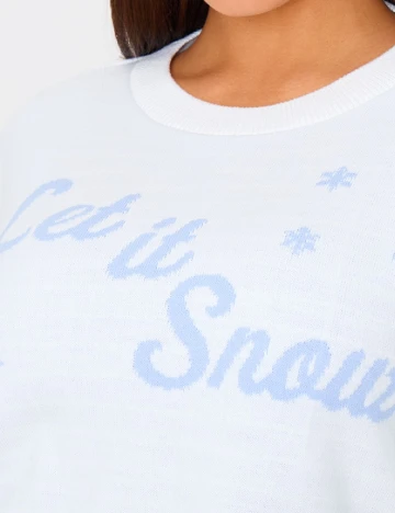 Bluza PrettyLittleThing, alb