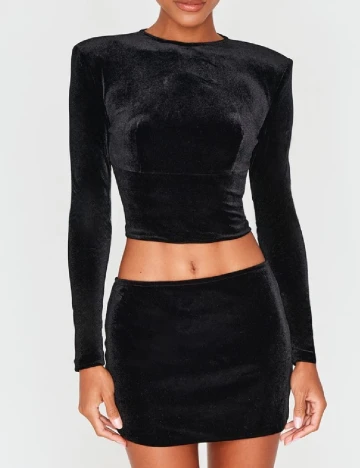 Fusta PRETTYLITTLETHING, negru