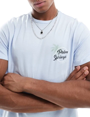 Tricou New look, albastru Albastru