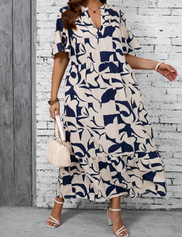 
						Rochie lunga SHEIN CURVE, mix culori