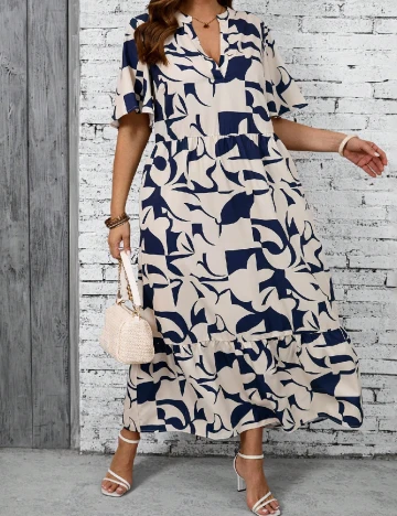 Rochie lunga SHEIN CURVE, mix culori Mix culori