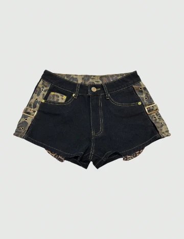 Pantaloni scurti Romwe, negru Negru