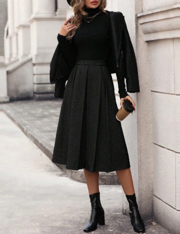 
						Fusta SHEIN, negru