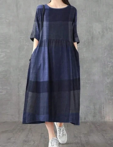 Rochie medie SHEIN, bleumarin
