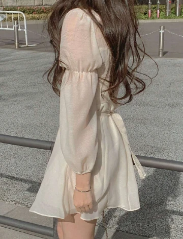 Rochie scurta Dazy, crem Crem