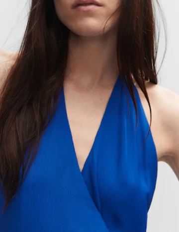 Rochie lunga Mango, albastru Albastru