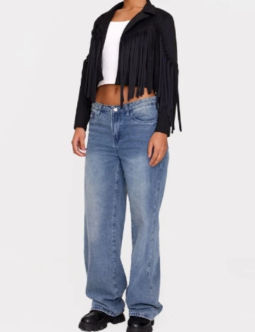 Jacheta PrettyLittleThing, negru Negru