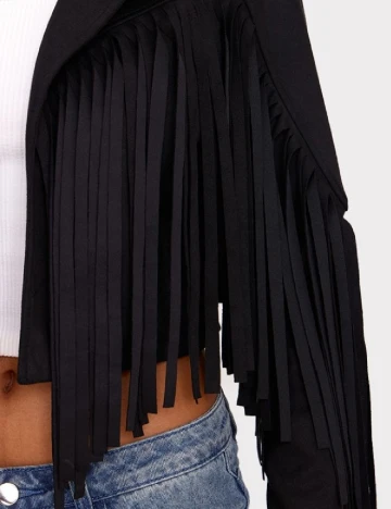 Jacheta PrettyLittleThing, negru Negru