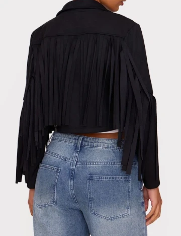 Jacheta PrettyLittleThing, negru Negru