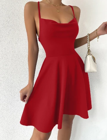 Rochie scurta SHEIN, rosu Rosu