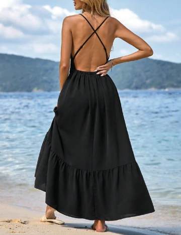 Rochie lunga SHEIN, negru Negru