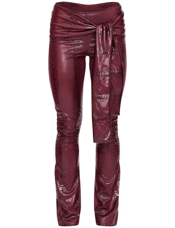 Pantaloni PrettyLittleThing, visiniu