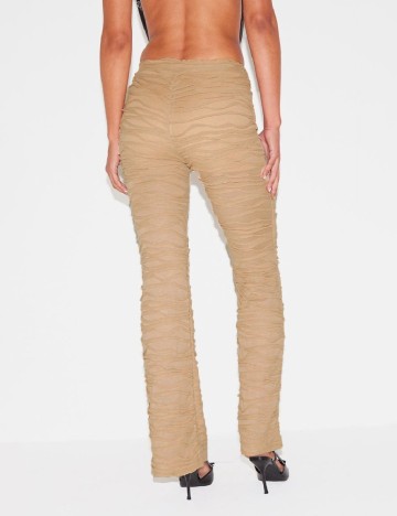 Pantaloni PrettyLittleThing, crem