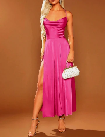 Rochie lunga SHEIN, roz Roz