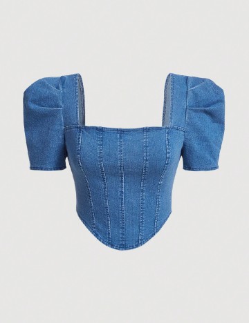 
						Top SHEIN, albastru